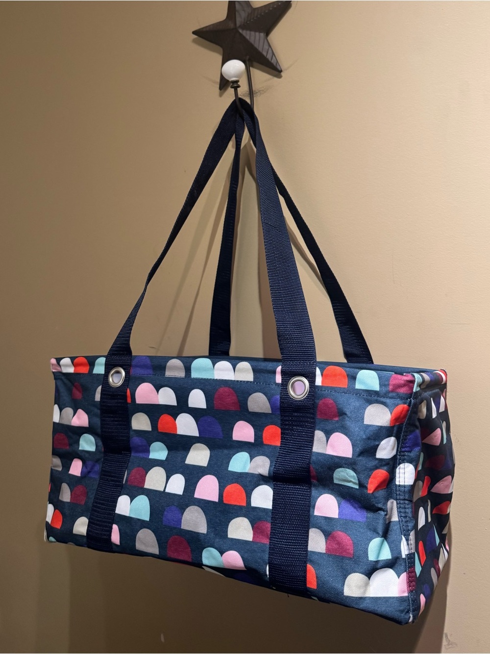 Thirty-One Medium Utility Tote in "Gumdrop Spots" (GUC) - Picture 2 of 12